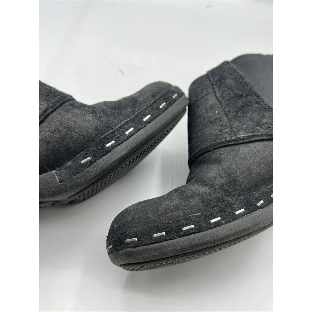 Merrell‎ Wedge Booties Womens 7.5 Luxe Button Ankle Comfort Suede Leather Boots